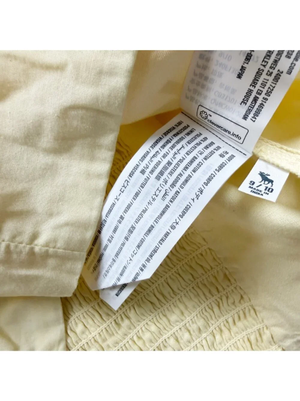 Abercrombie Kids Yellow Ruffle Smocked Sleeveless Top 9-10